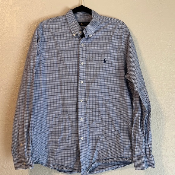 Ralph Lauren Long Sleeve Button Down Dress Shirt Men's Size XL‎ - Picture 1 of 5